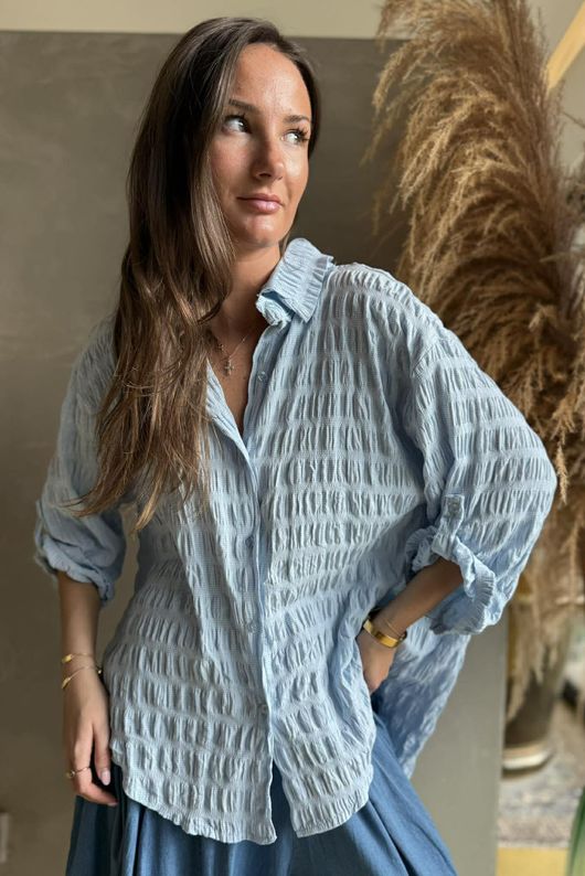 Hey Sucker Blouse Baby Blue /7=